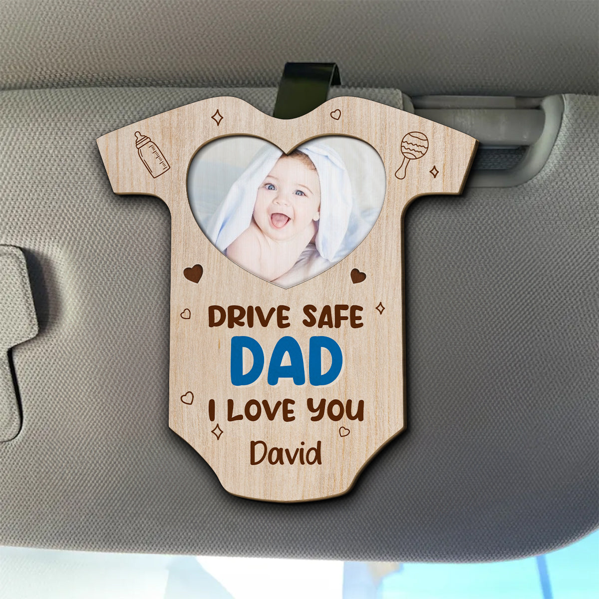 Drive Safe Love You - Personalized Custom Car Visor Clip
