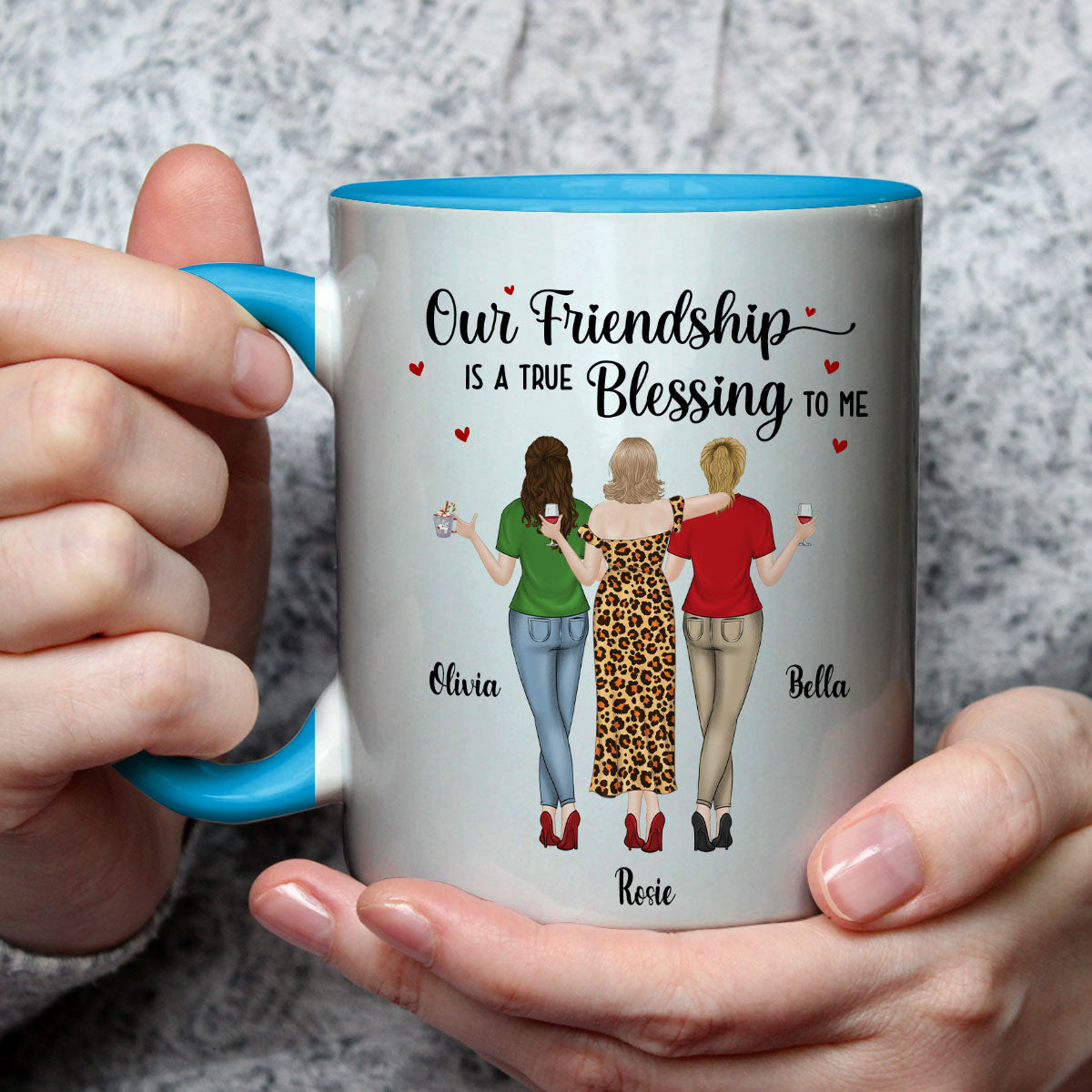 Blessing To Me - Personalized Custom Accent Mug