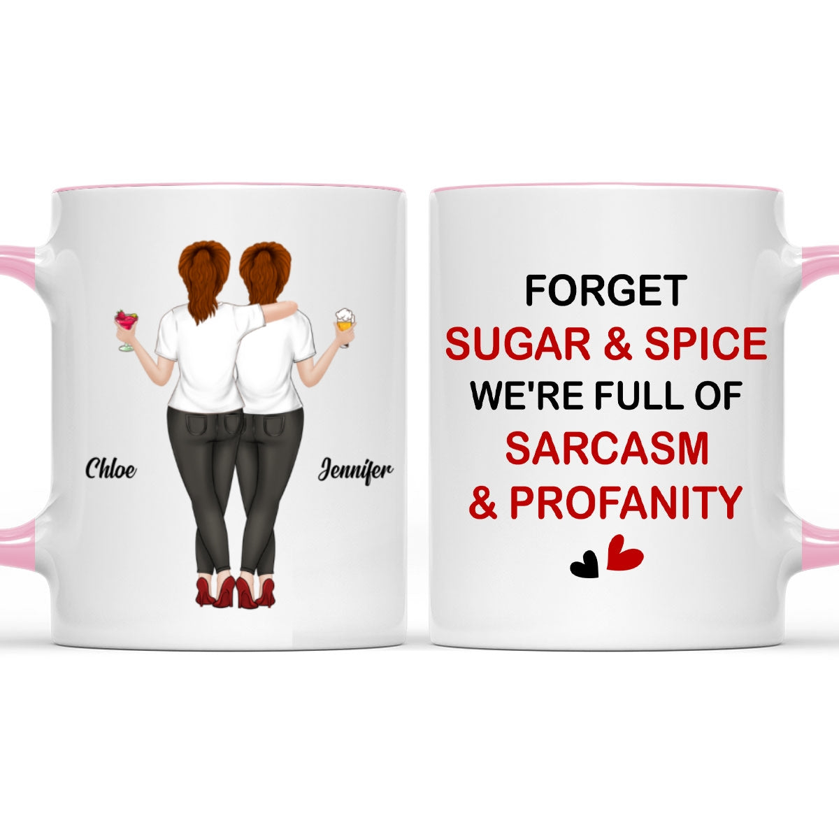 Sugar And Spice - Personalized Custom Accent Mug