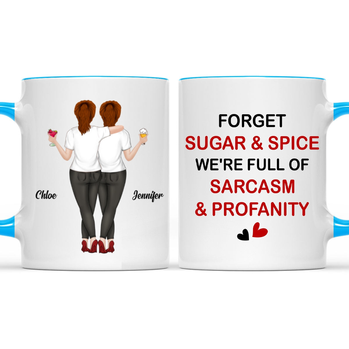 Sugar And Spice - Personalized Custom Accent Mug