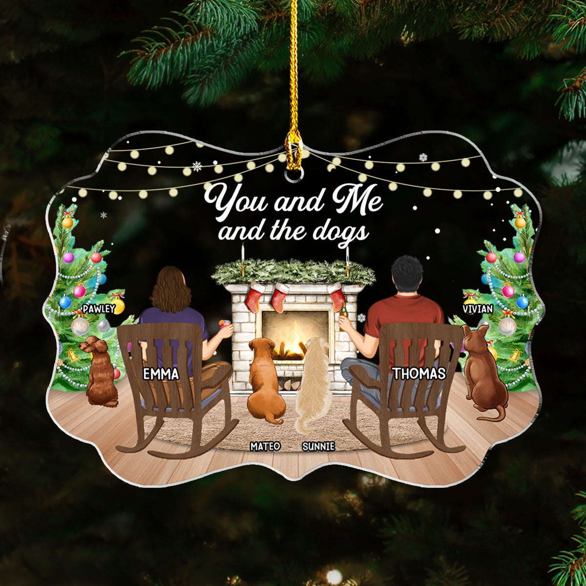 You And Me - Personalized Custom Acrylic Ornament