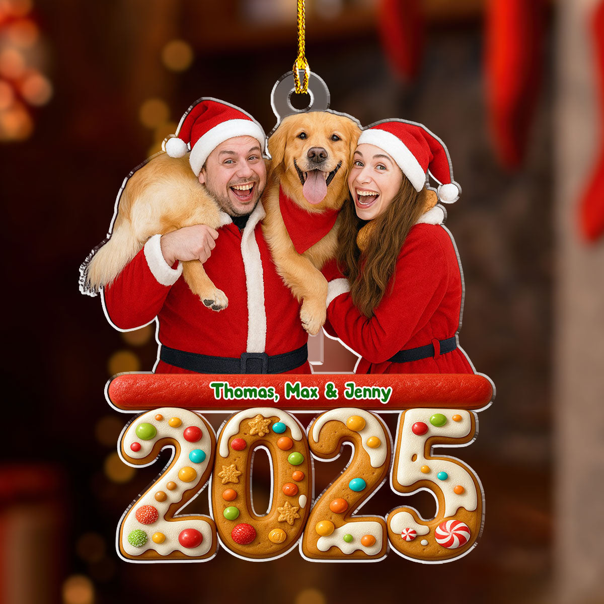 We And Our Dog Version 3 Photo - Personalized Custom Acrylic Ornament