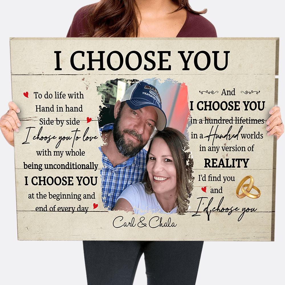 I Choose You 6 - Personalized Custom Canvas Print