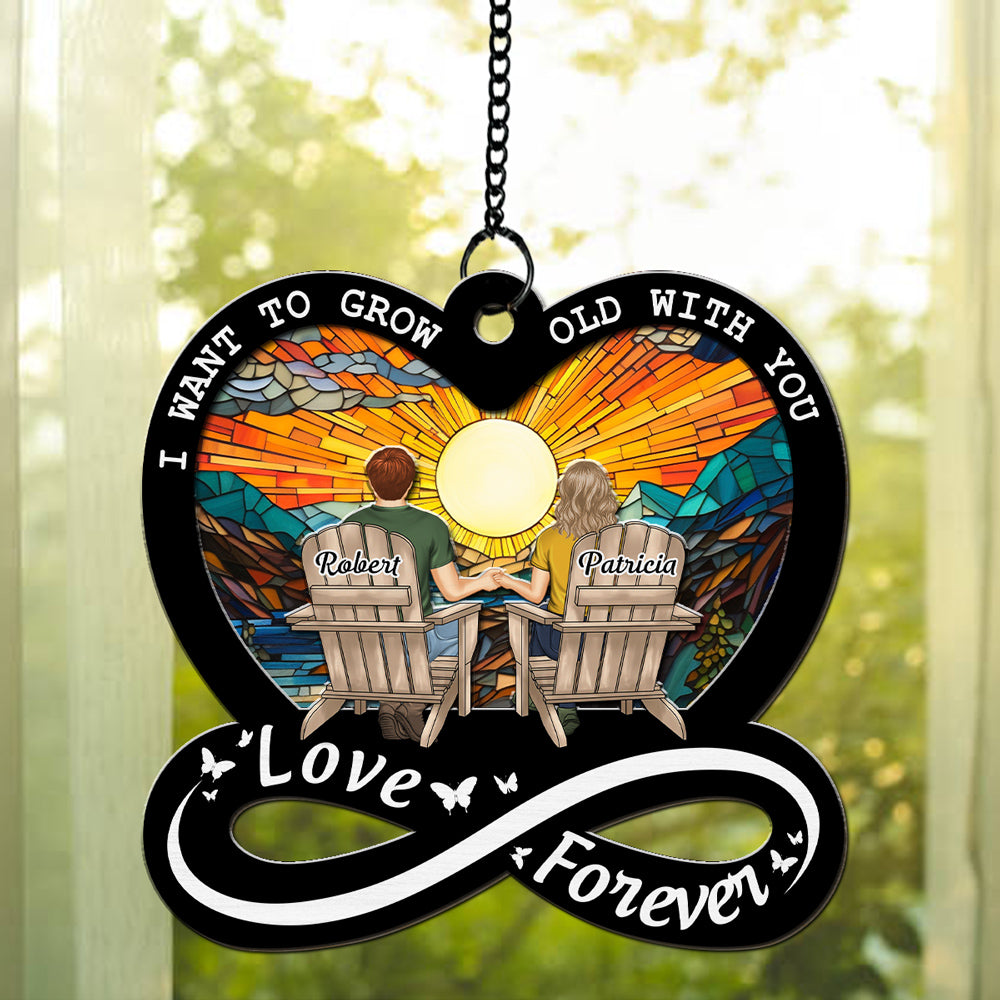 Love Forever - Personalized Custom Suncatcher