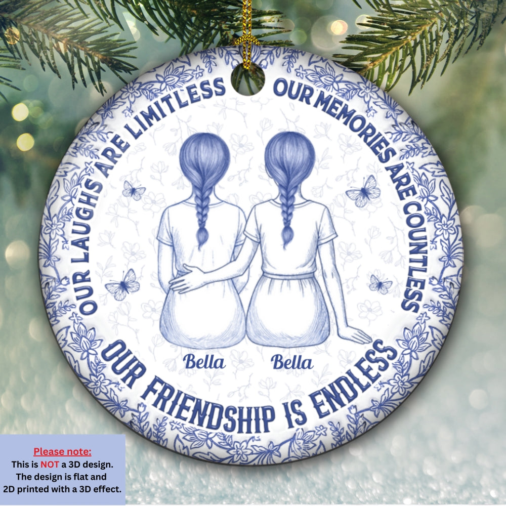 Our Memories Are Countless - Personalized Custom Ceramic Ornament