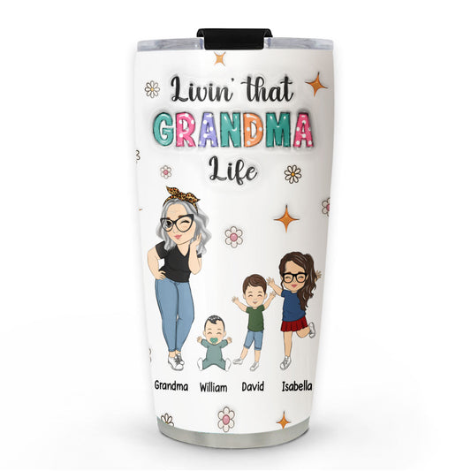 We Love You Mama - Personalized Custom 3D Inflated Effect Tumbler