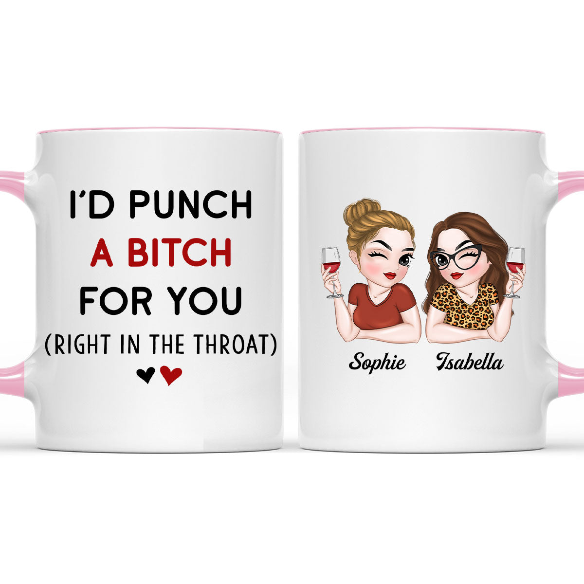 My Besties - Personalized Custom Accent Mug