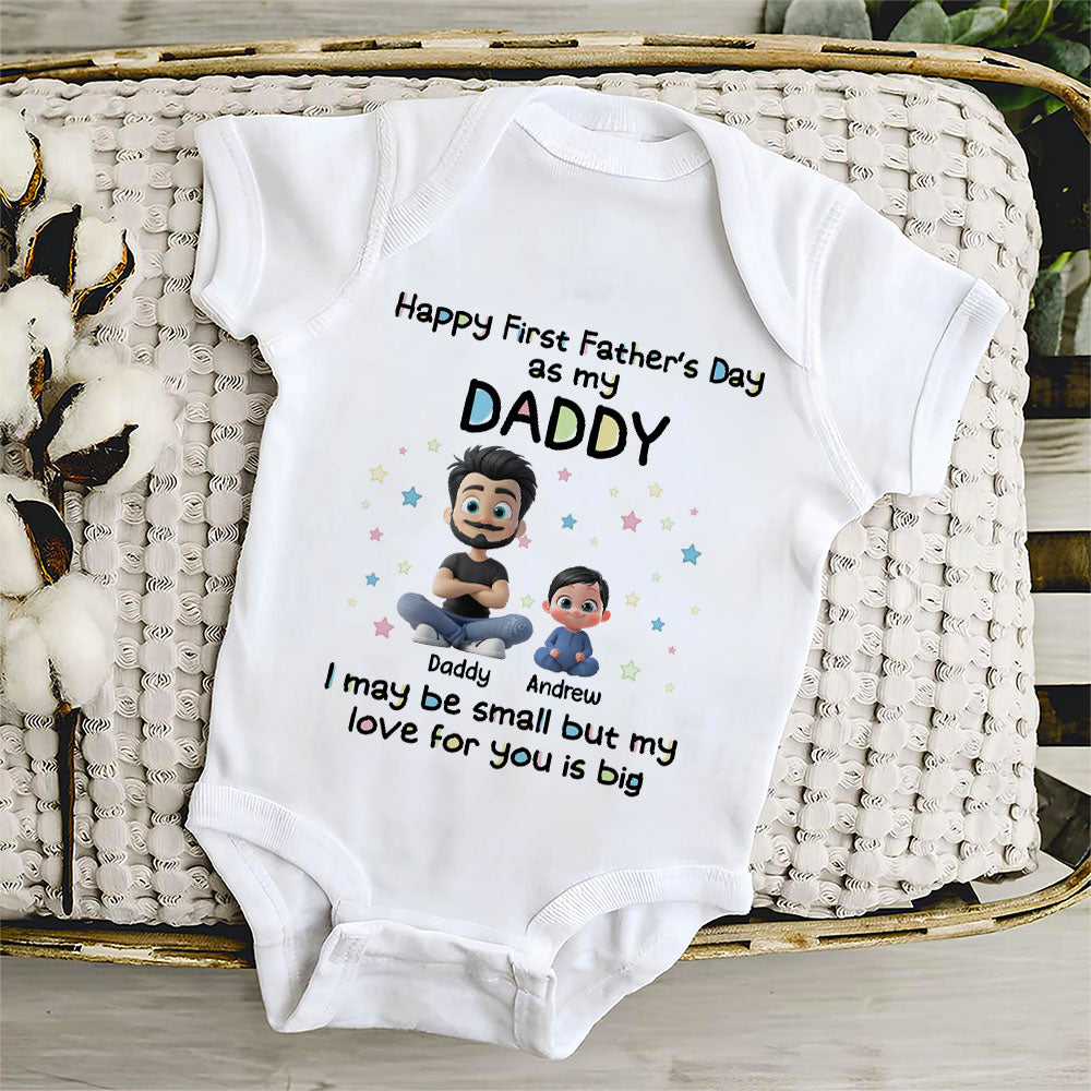 Our First Father Day - Personalized Custom Baby Onesie