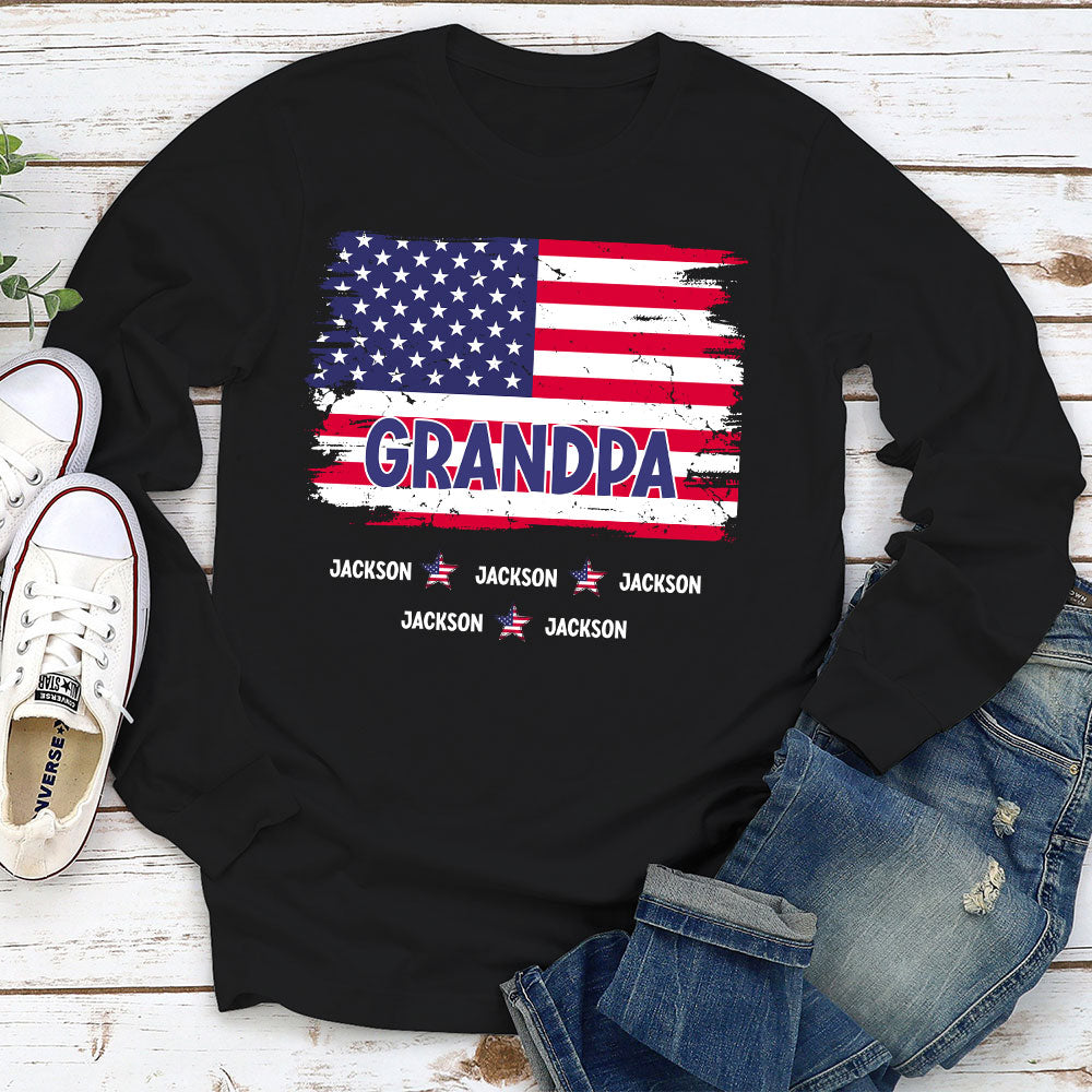 Grandpa Stars - Personalized Custom Shirt