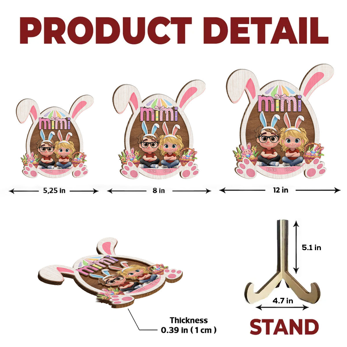 The Love of Grandma Is Pure Magic - Personalized Custom Wooden Plaque