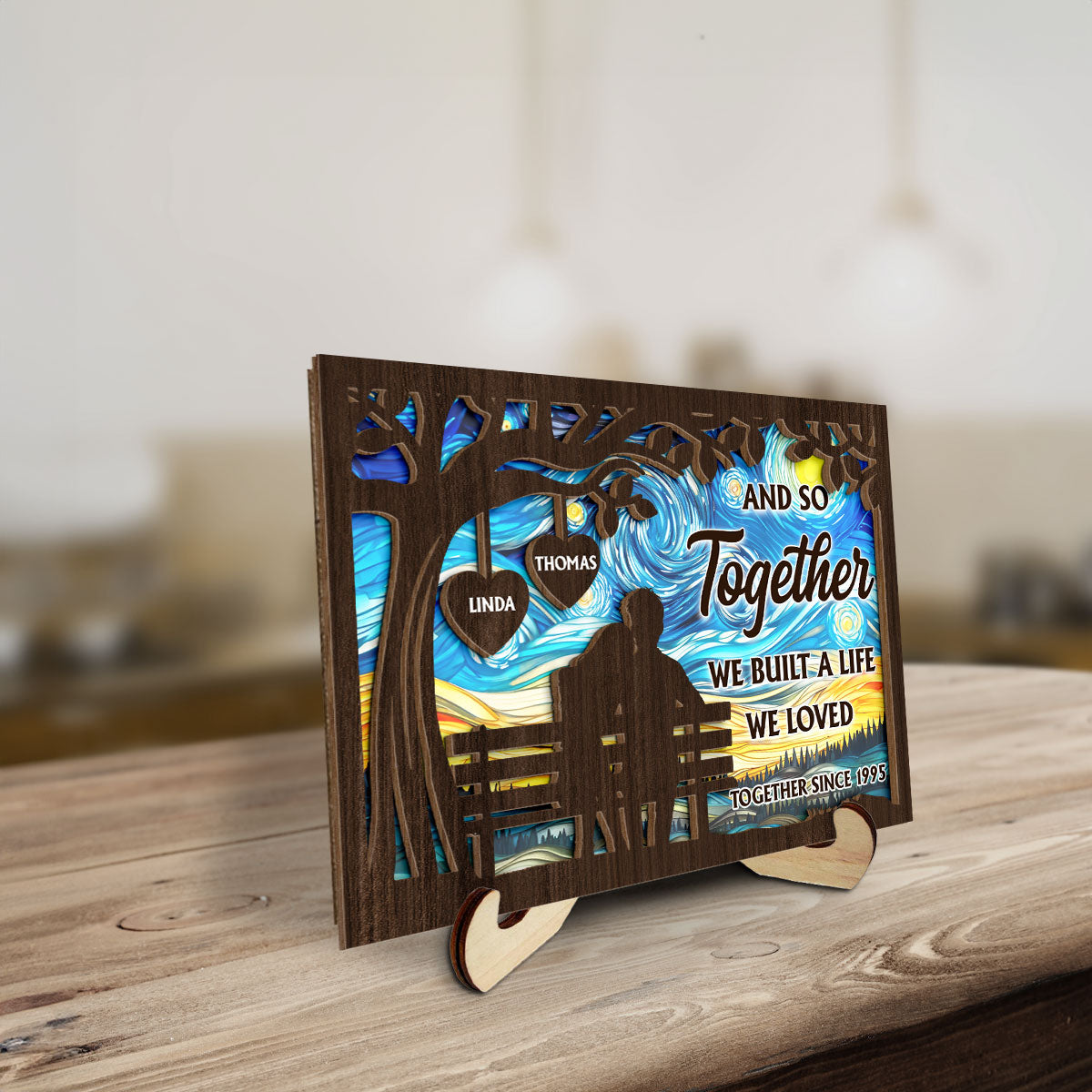 Built A Life - Personalized Custom Wooden Plaque