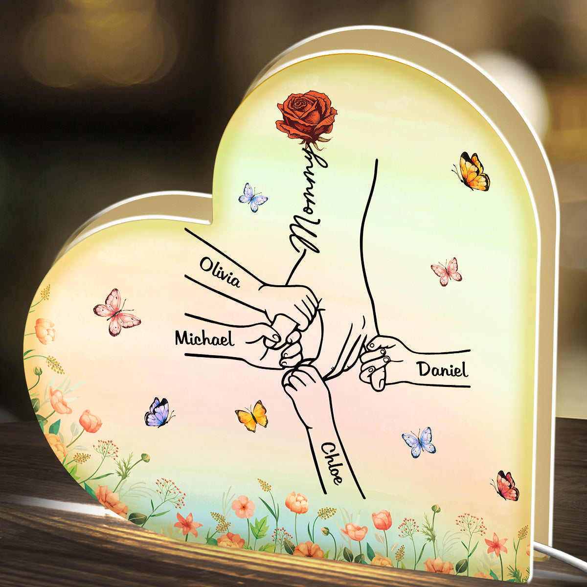 Hold My Hand - Personalized Custom Light Box