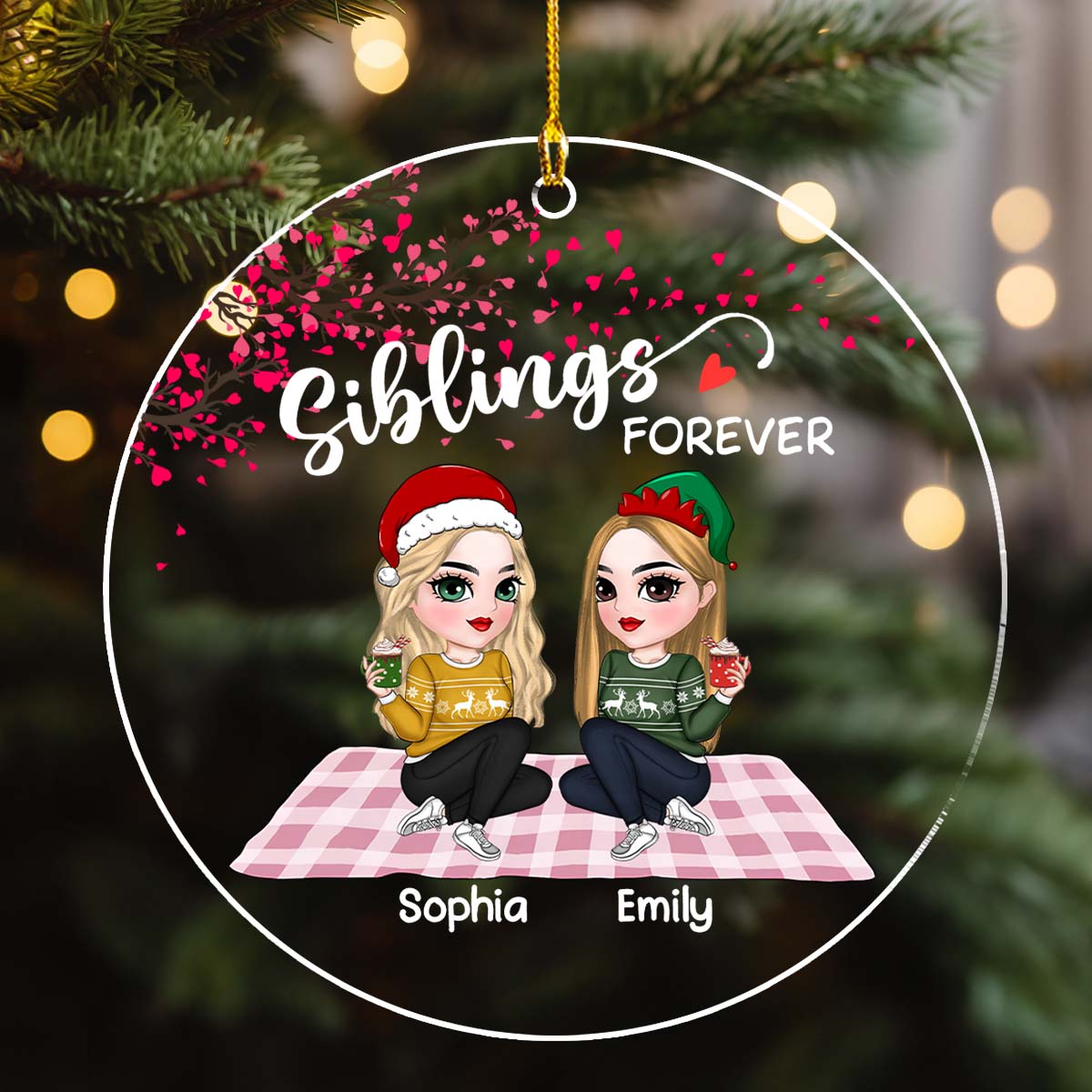 Forever Bestie - Personalized Custom Acrylic Ornament