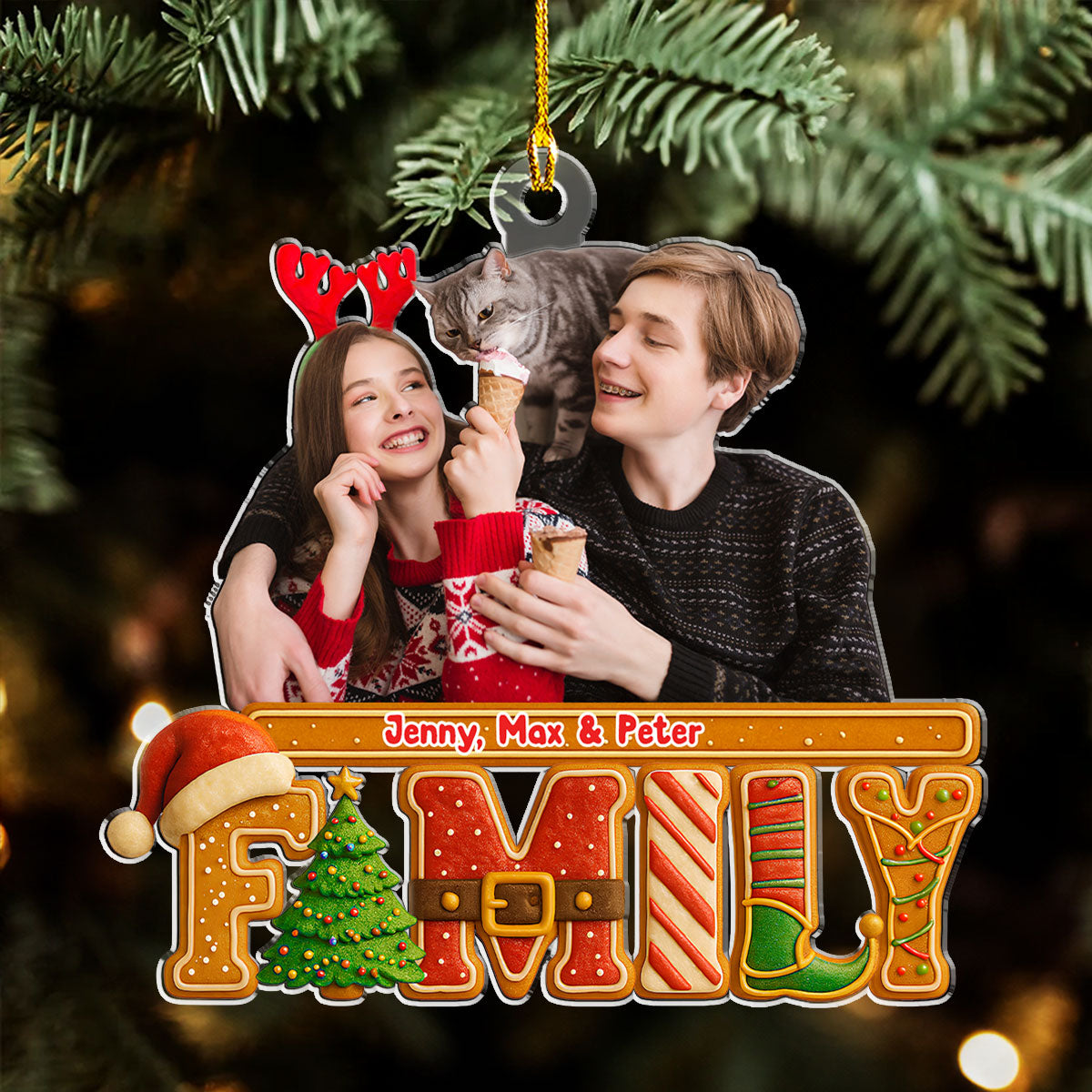 Our Christmas Story Photo - Personalized Custom Acrylic Ornament