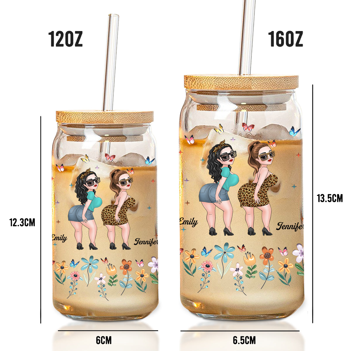 Friends Slay Together - Personalized Custom Glass Can