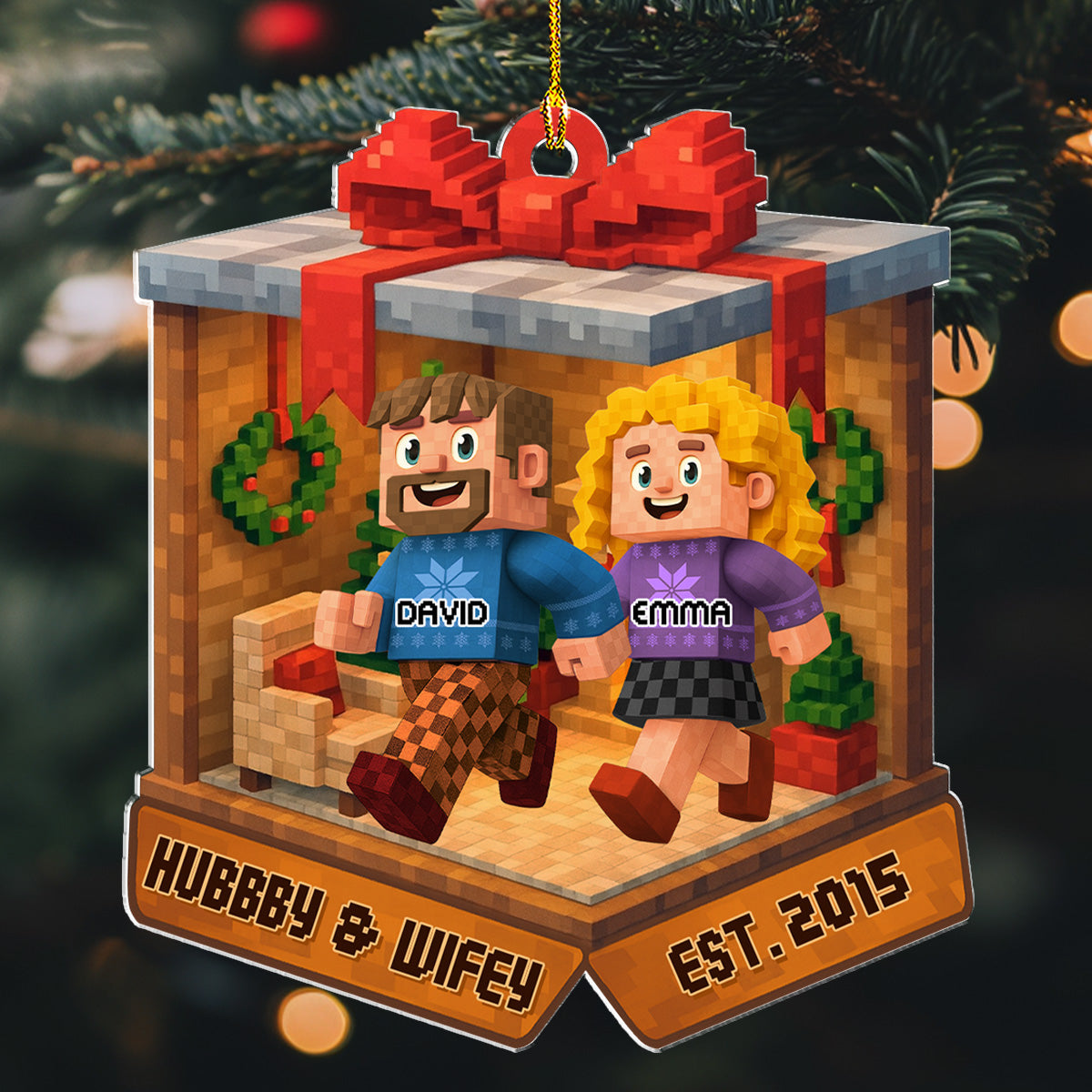 In The Box - Personalized Custom 3D Effect Acrylic Ornament