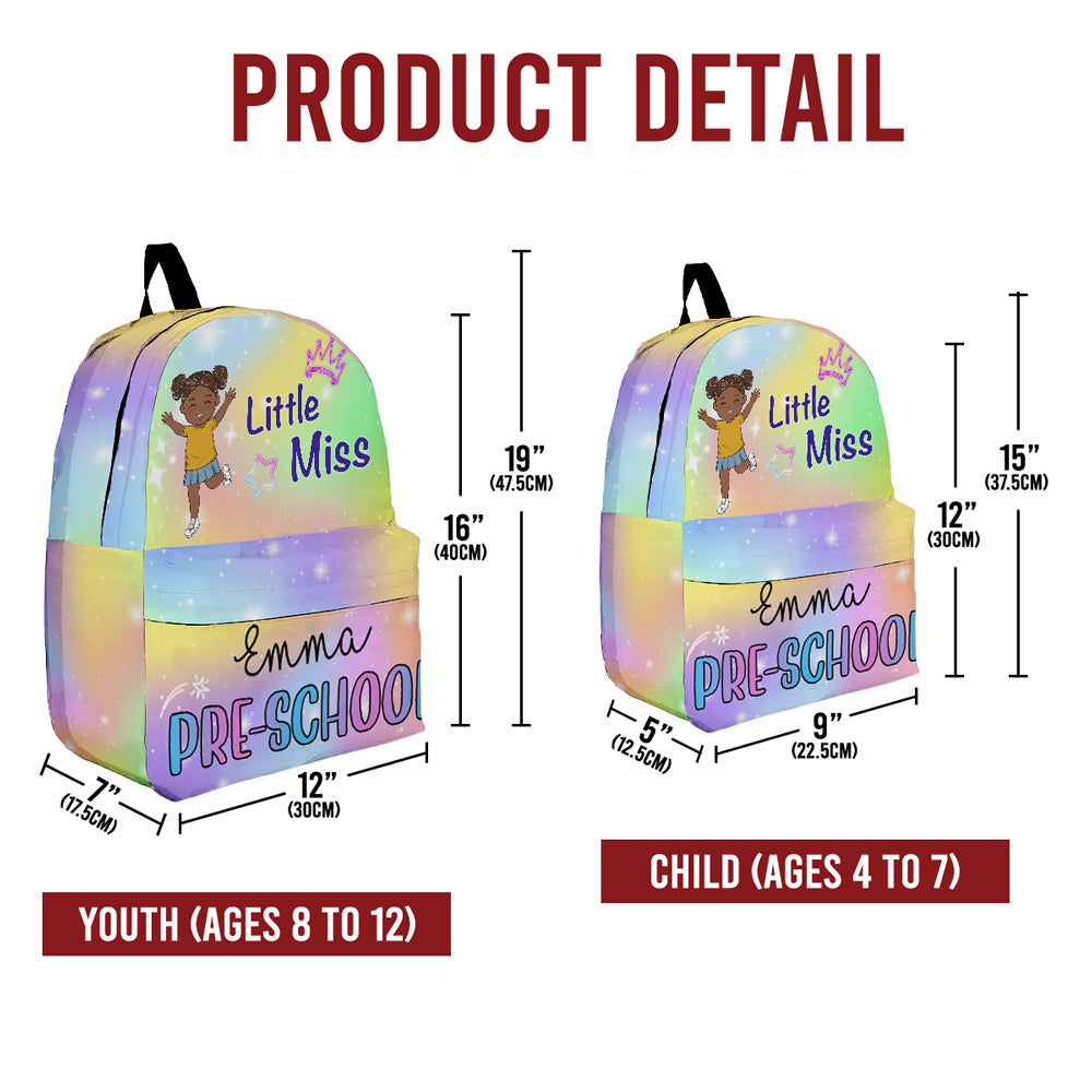 Little Miss - Personalized Custom Backpack
