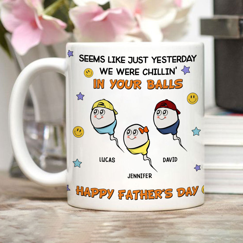 We Were Chilling - Personalized Custom Coffee Mug