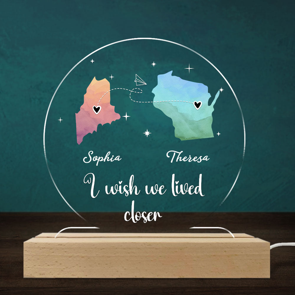 Always Under The Same Sky - Personalized Custom LED Light