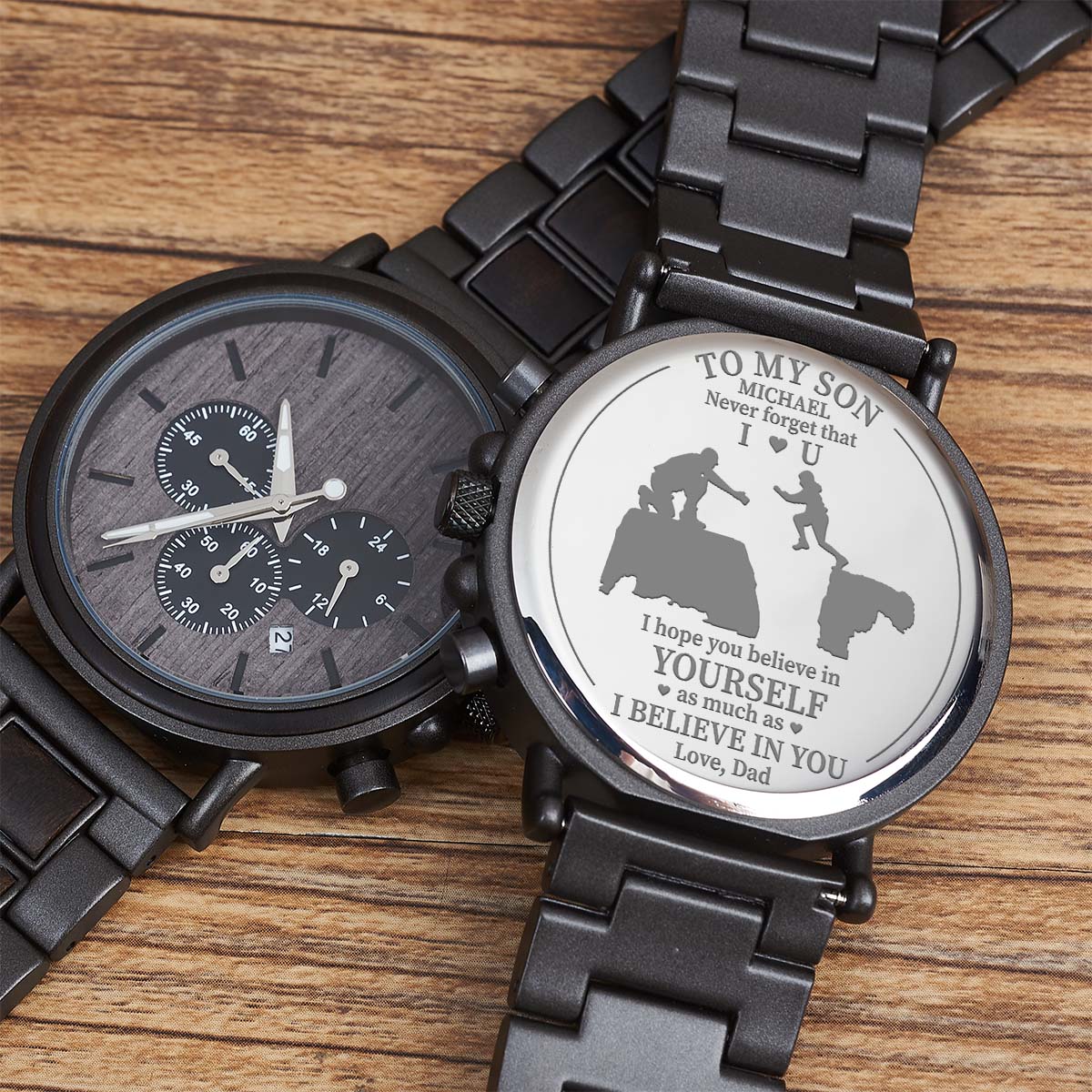 I Believe In You - Personalized Engraved Wooden Watches GQ026