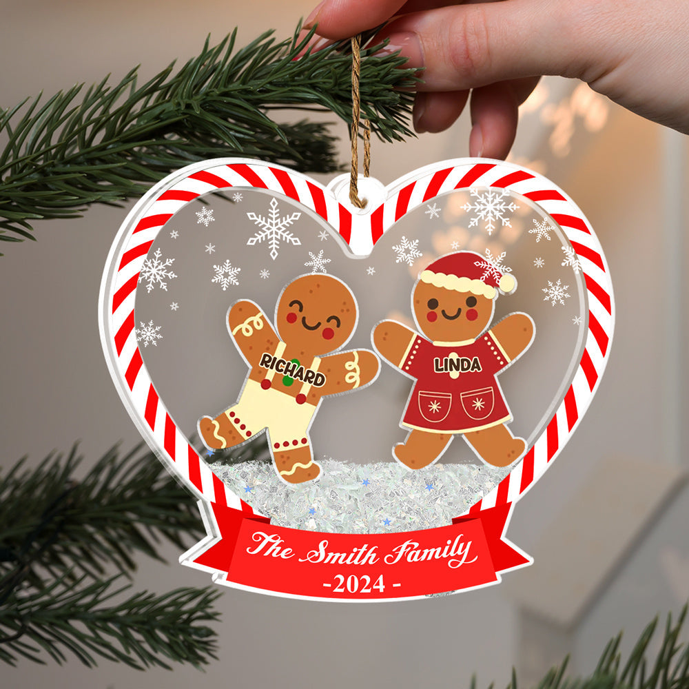 Cookie Family - Personalized Custom Acrylic Shaker Ornament