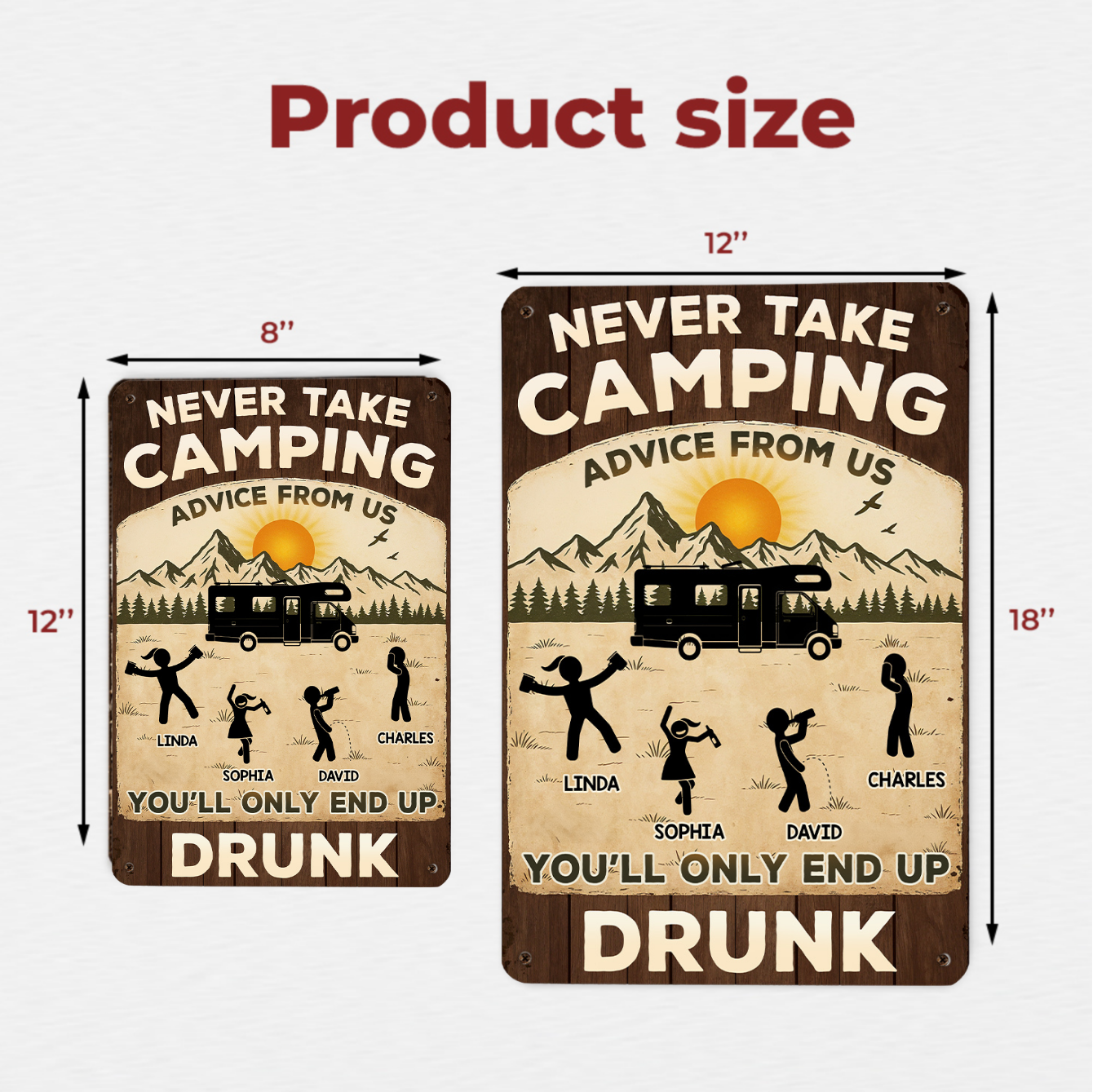 Advice Given Sobriety Not Guaranteed - Personalized Custom Metal Signs
