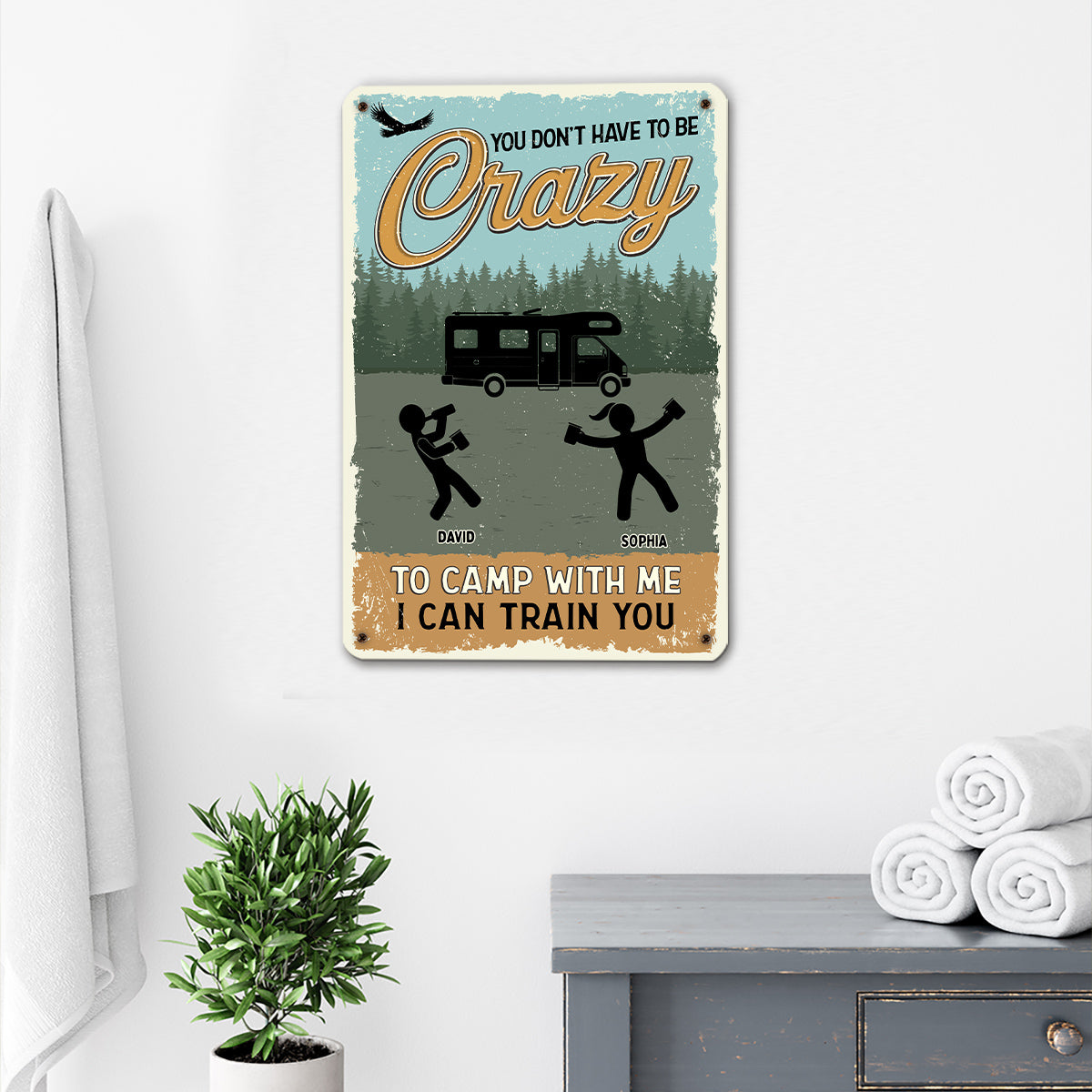 Campfire Smoke Is My Perfume - Personalized Custom Metal Signs