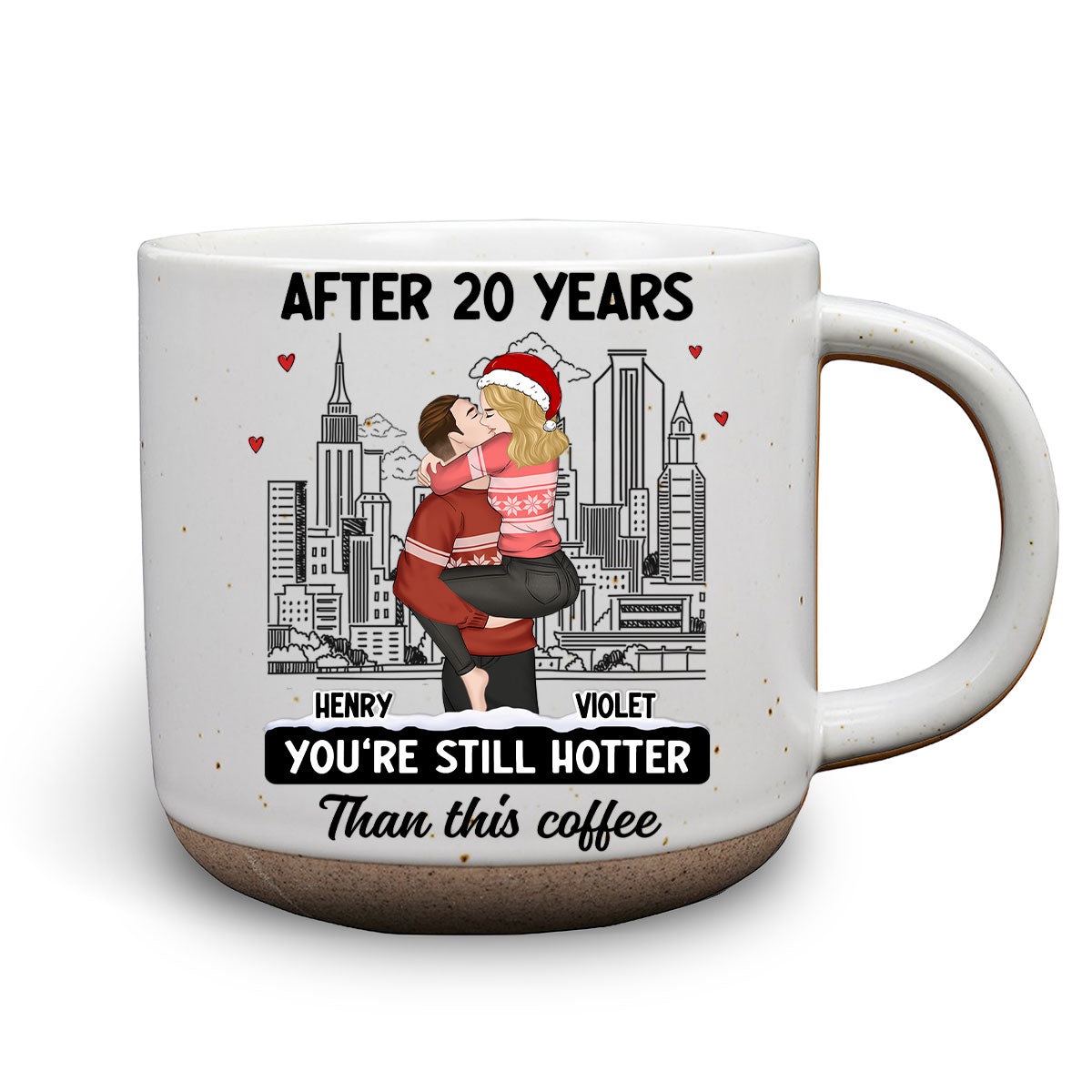 You Are Hotter Than Coffee - Personalized Custom Pottery Mug