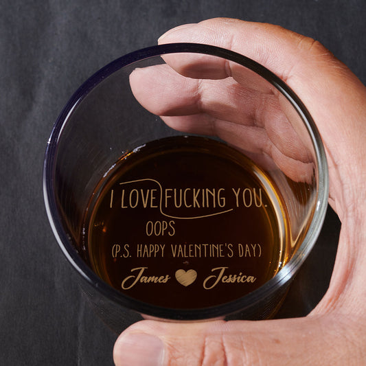 My Love Is Always Yours - Personalized Custom Engraved Whiskey Glass