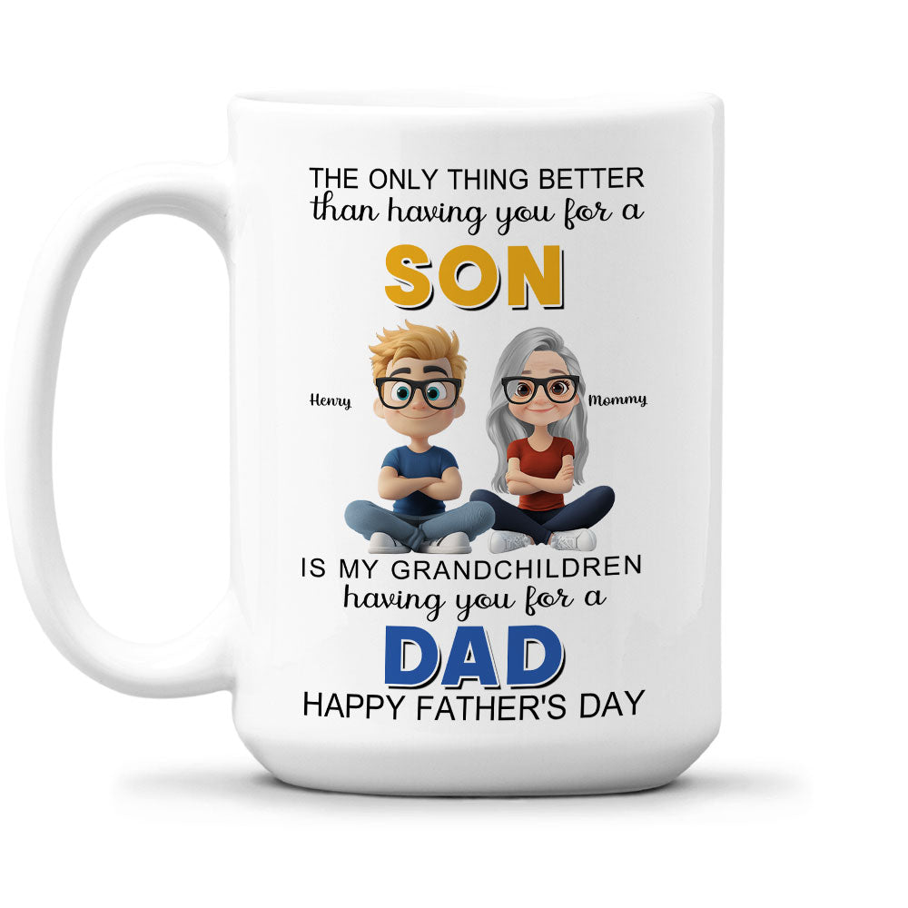 From Son To Mom Forever And Always - Personalized Custom Coffee Mug