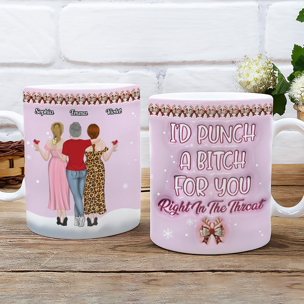 I Will Protect You - Personalized Custom 3D Inflated Effect Coffee Mug