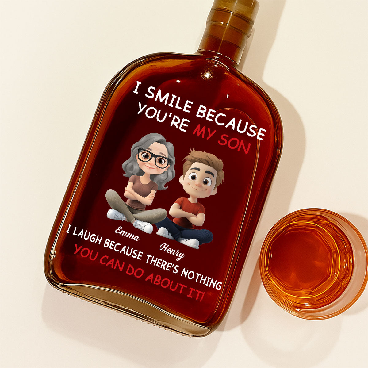 For Son - Personalized Custom Spirits Decanter
