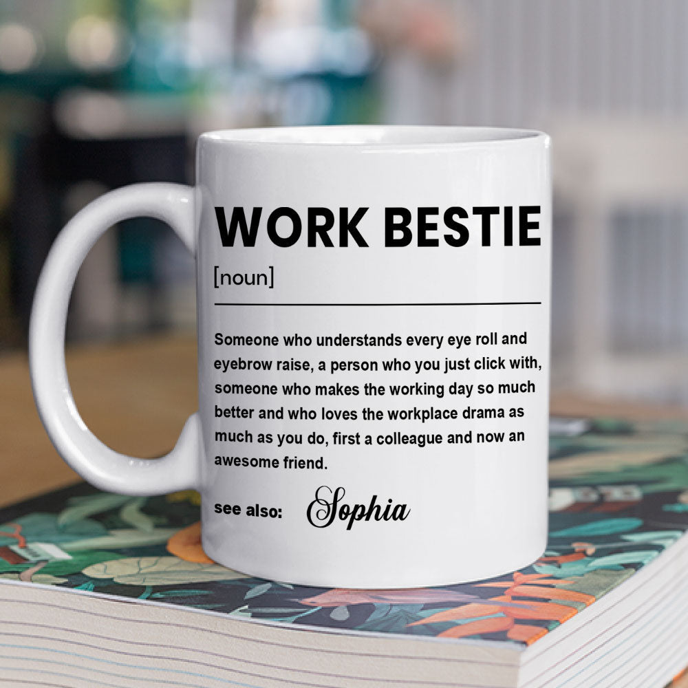 Work Bestie - Personalized Custom Coffee Mug