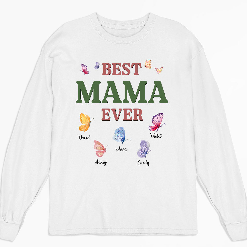 A Mom Blooms Like A Butterfly - Personalized Custom Shirt