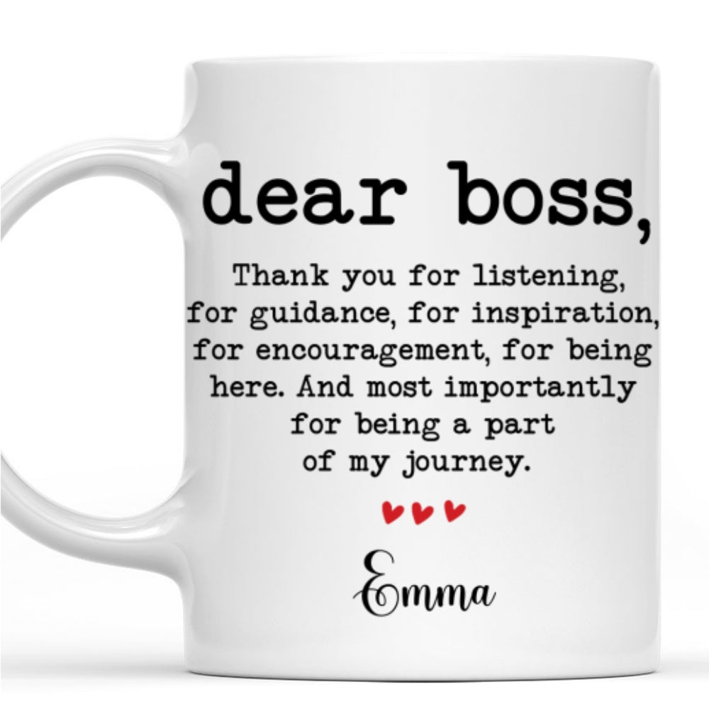 Thank You Boss - Personalized Custom Mug