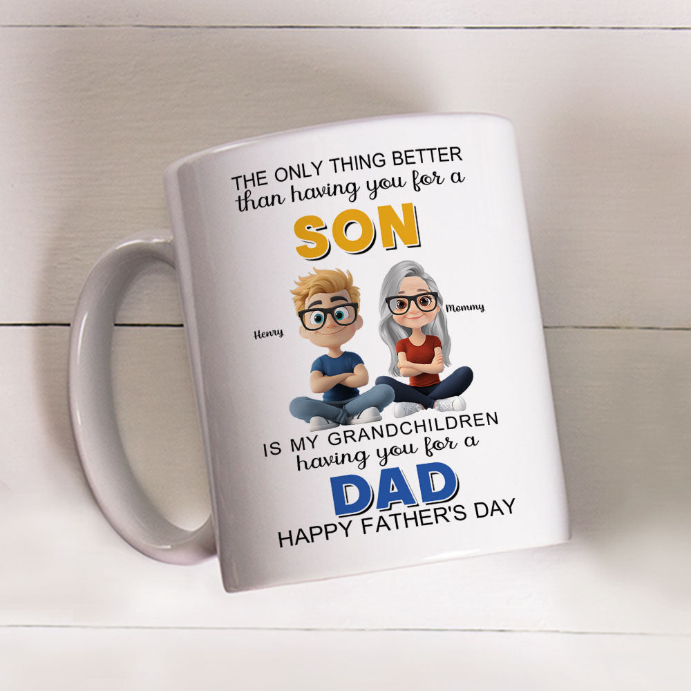 From Son To Mom Forever And Always - Personalized Custom Coffee Mug