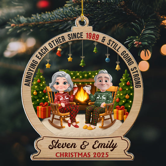 Annoying Each Other For Years - Personalized Custom Acrylic Ornament