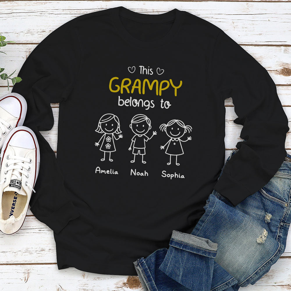 This Grandpa Belongs To Us - Personalized Custom Shirt