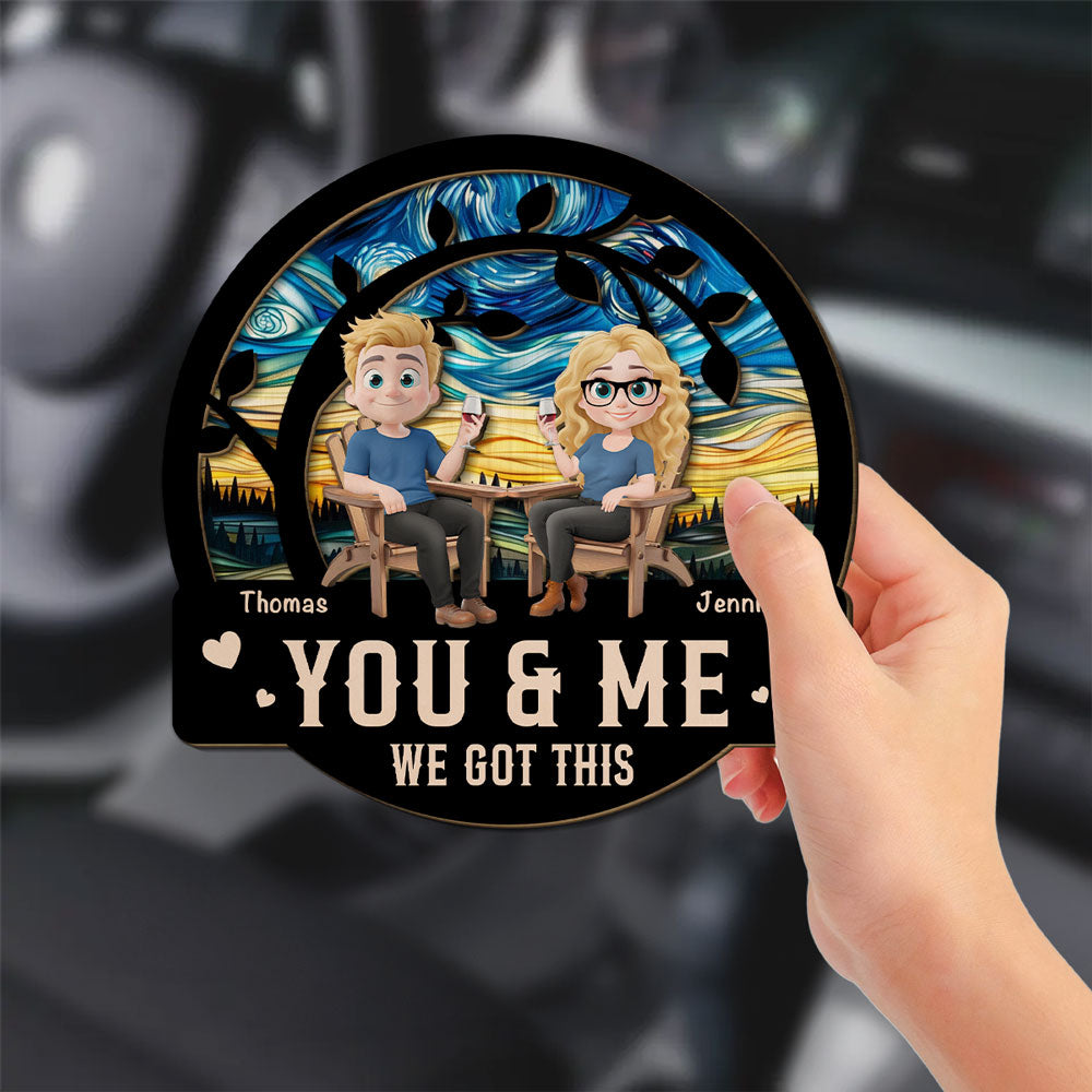 You And Me Got This - Personalized Custom Car Visor Clip