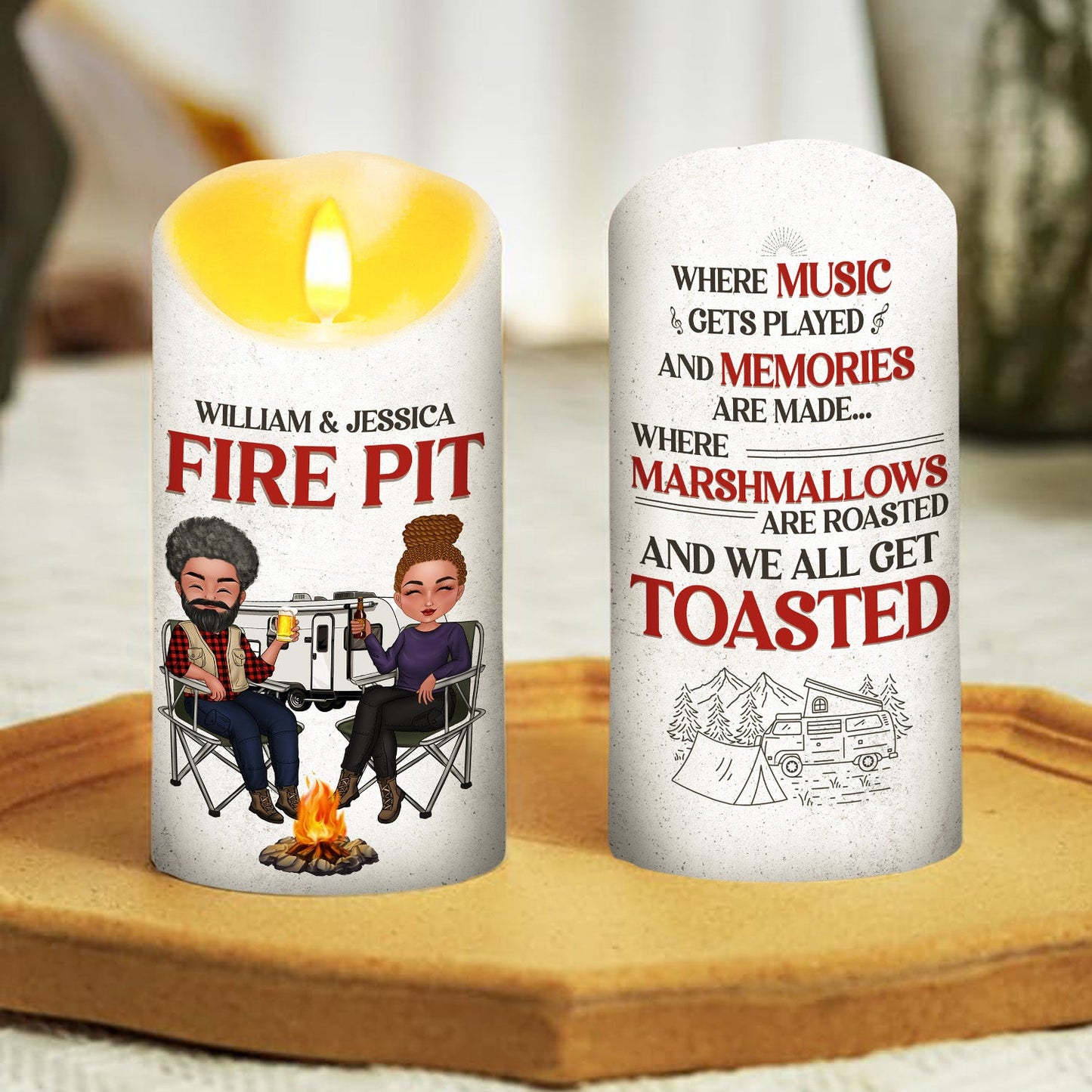 Fire Fit - Personalized Custom LED Candle