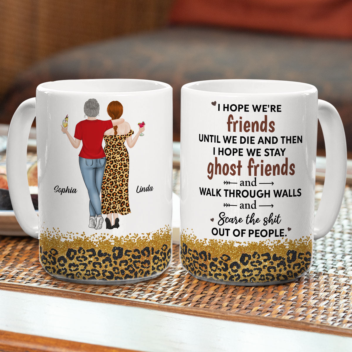 We Are Friends Until We Die - Personalized Custom Coffee Mug