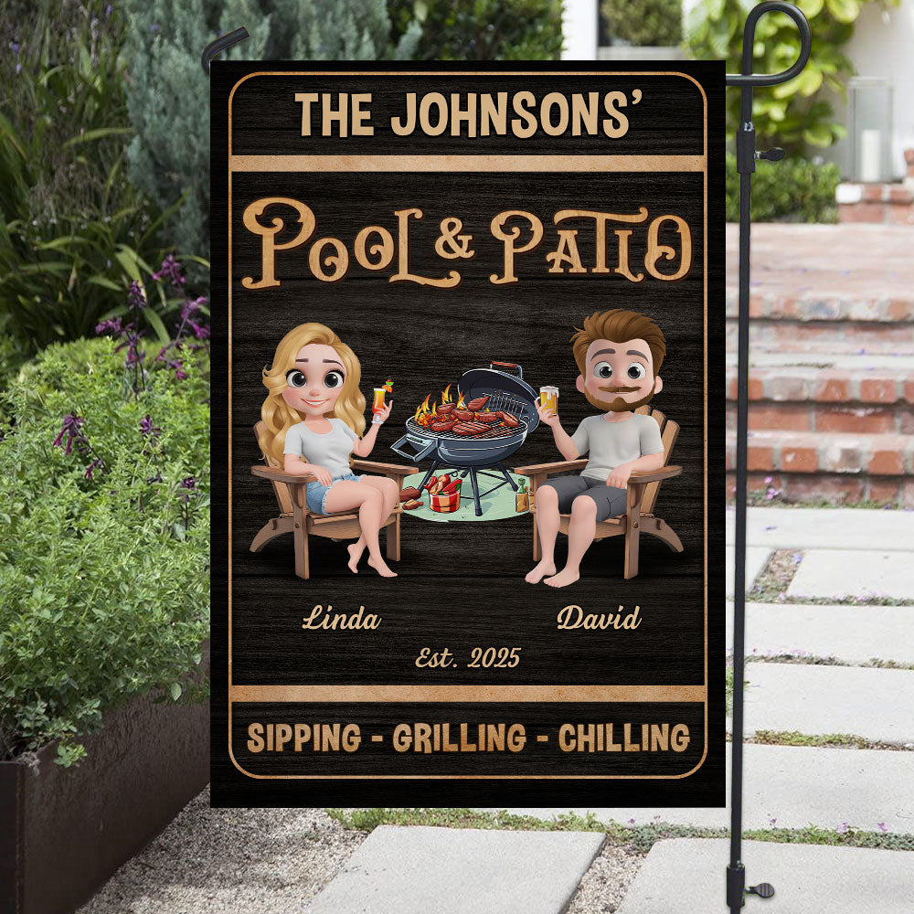 We At Pool And Patio - Personalized Custom Flag