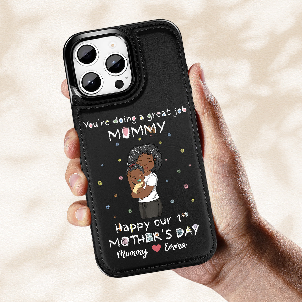 You Are Doing A Great Job - Personalized Custom Leather Phone Case