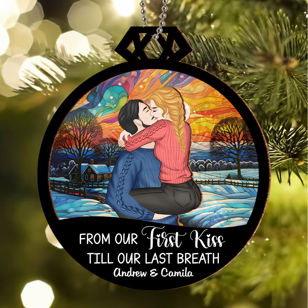 Together Since - Personalized Custom Suncatcher Ornament