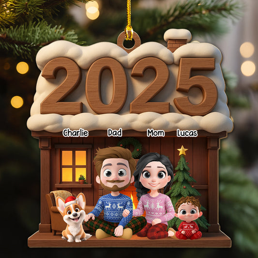 Family Reunion 2025 - Personalized Custom Wood Ornament
