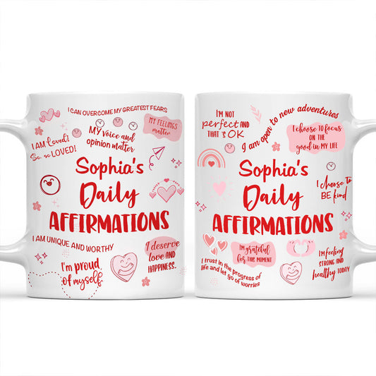 Daily Affirmations - Personalized Custom Coffee Mug