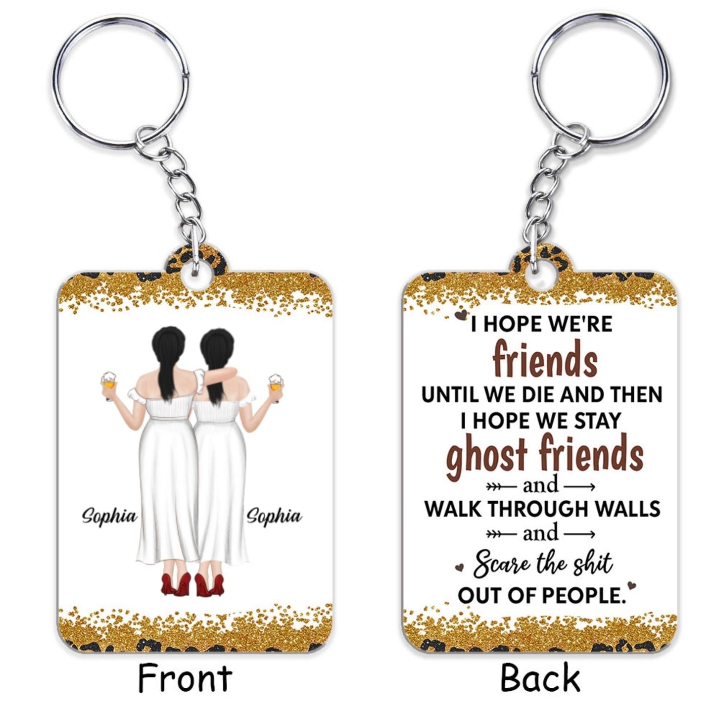 We Are Friends Until We Die - Personalized Custom Acrylic Keychain