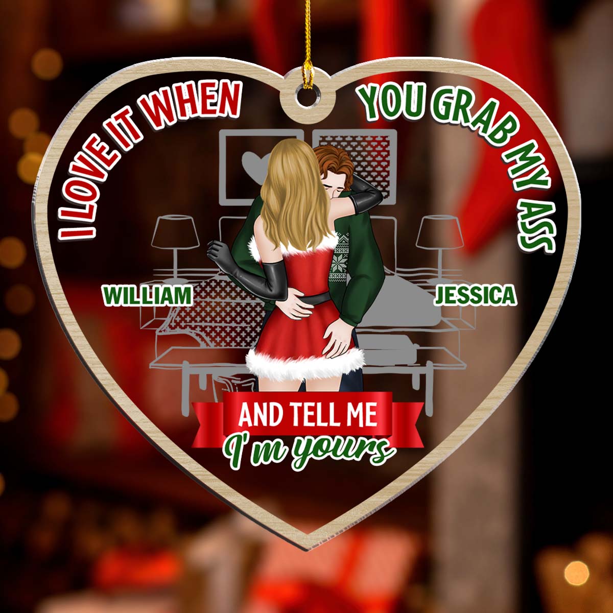 Tell Me I'm Yours - Personalized Custom Acrylic Ornament