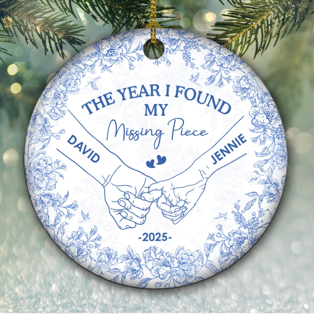 I Found You - Personalized Custom Ceramic Ornament