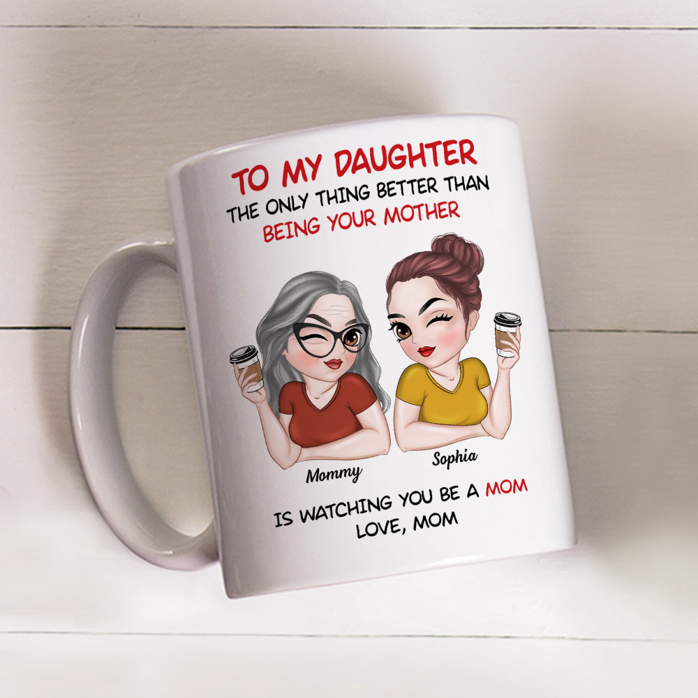 To My Daughter Happy Mother Day - Personalized Custom Coffee Mug